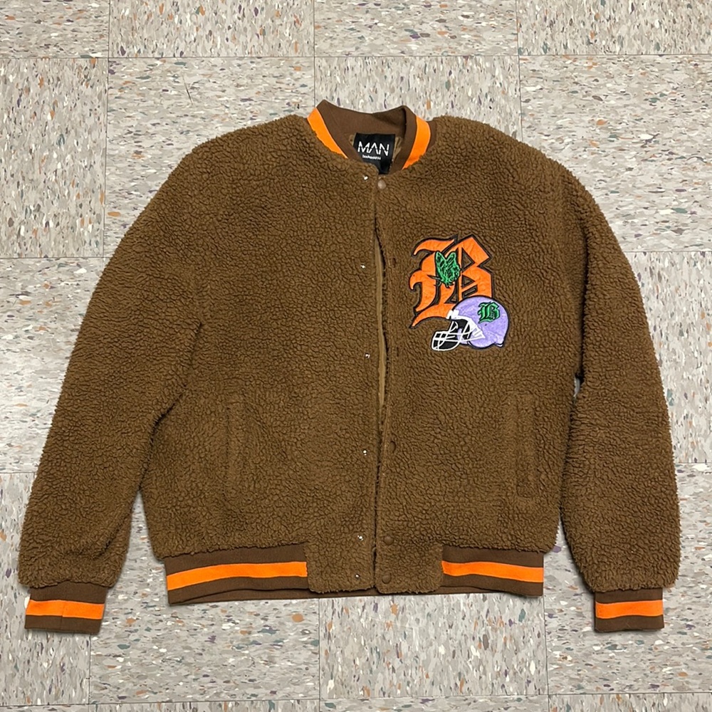Boohooman varsity jacket